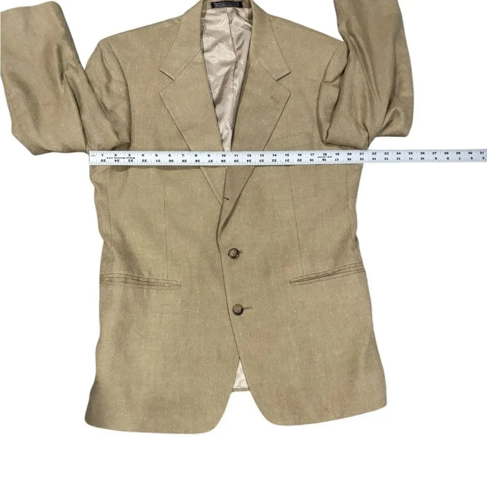 Sports Coat Blazer Tan/Gold Suit Jackets by Harold Powell-size 42R